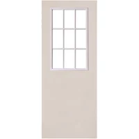 Puerta de Acero 9 Luces 85 x 213cm Blanco