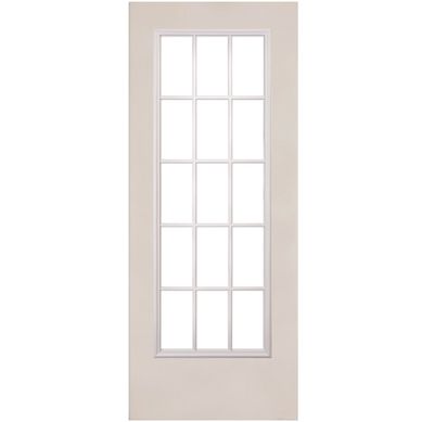 Puerta de Acero 15 Luces de 85 x 213cm Blanco