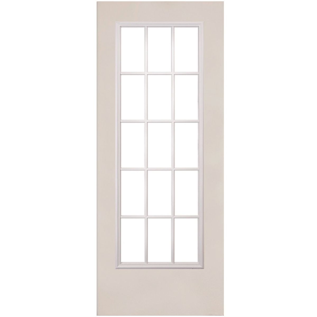 Puerta de Acero 15 Luces de 85 x 213cm Blanco, marca Mimsa - Foto Principal