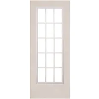Puerta de Acero 15 Luces de 85 x 213cm Blanco