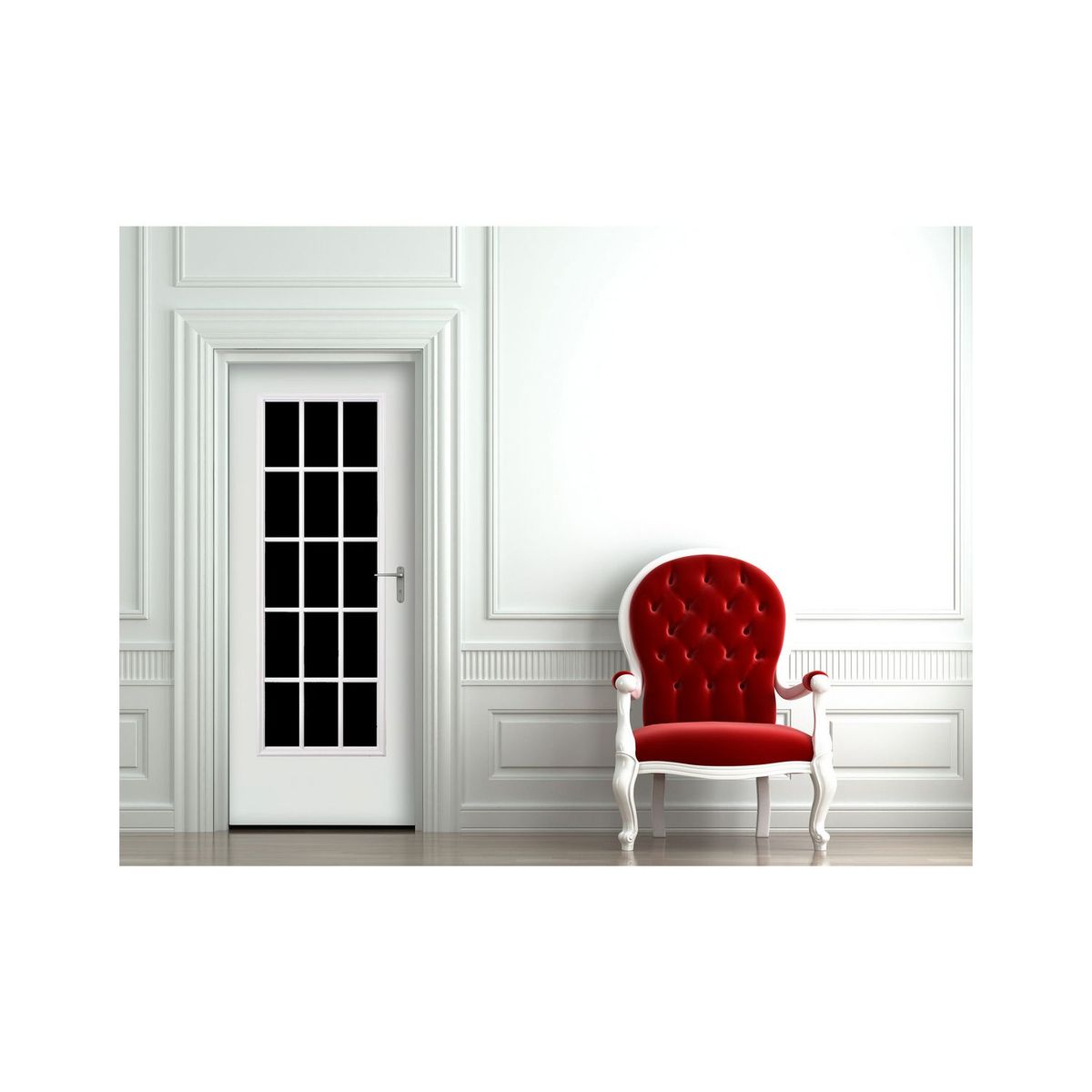 Puerta de Acero 15 Luces de 85 x 213cm Blanco, marca Mimsa - Foto 2