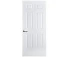 Puerta de Acero de 6 Paneles de 80 x 213cm Blanco