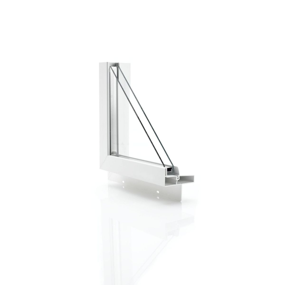 Holztek - Ventana PVC termopanel 60 x 40 cm