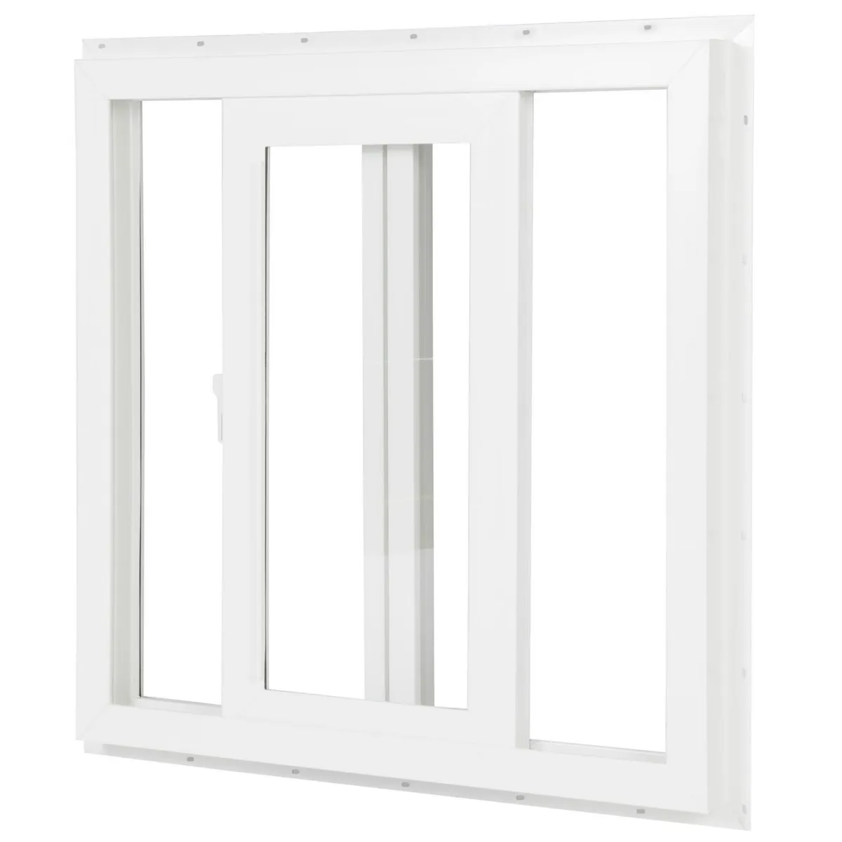 Holztek - Ventana PVC blanco 90 x 60 cm
