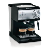 Cafetera Espresso Negra Con Acero para 15 Bares