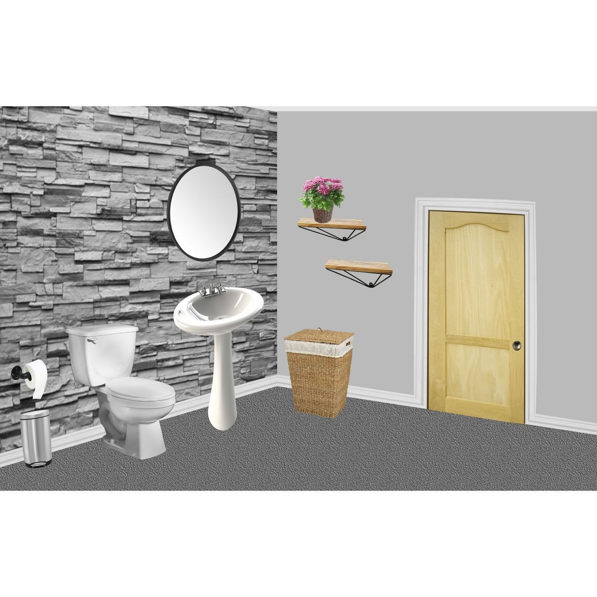 Madera Excel - Puerta de madera de Pino 2 paneles de 71 x 213 cm Natural
