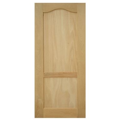 Puerta de madera de Pino 2 paneles de 76 x 213 cm Natural