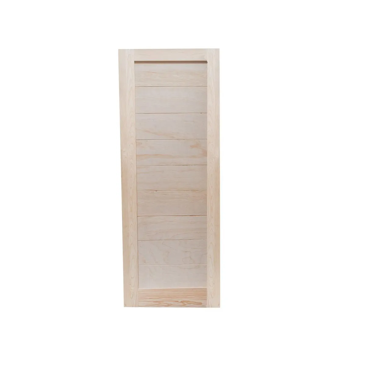 Madera Excel - Puerta de madera de Pino 1 panel de 71 x 213 cm Natural