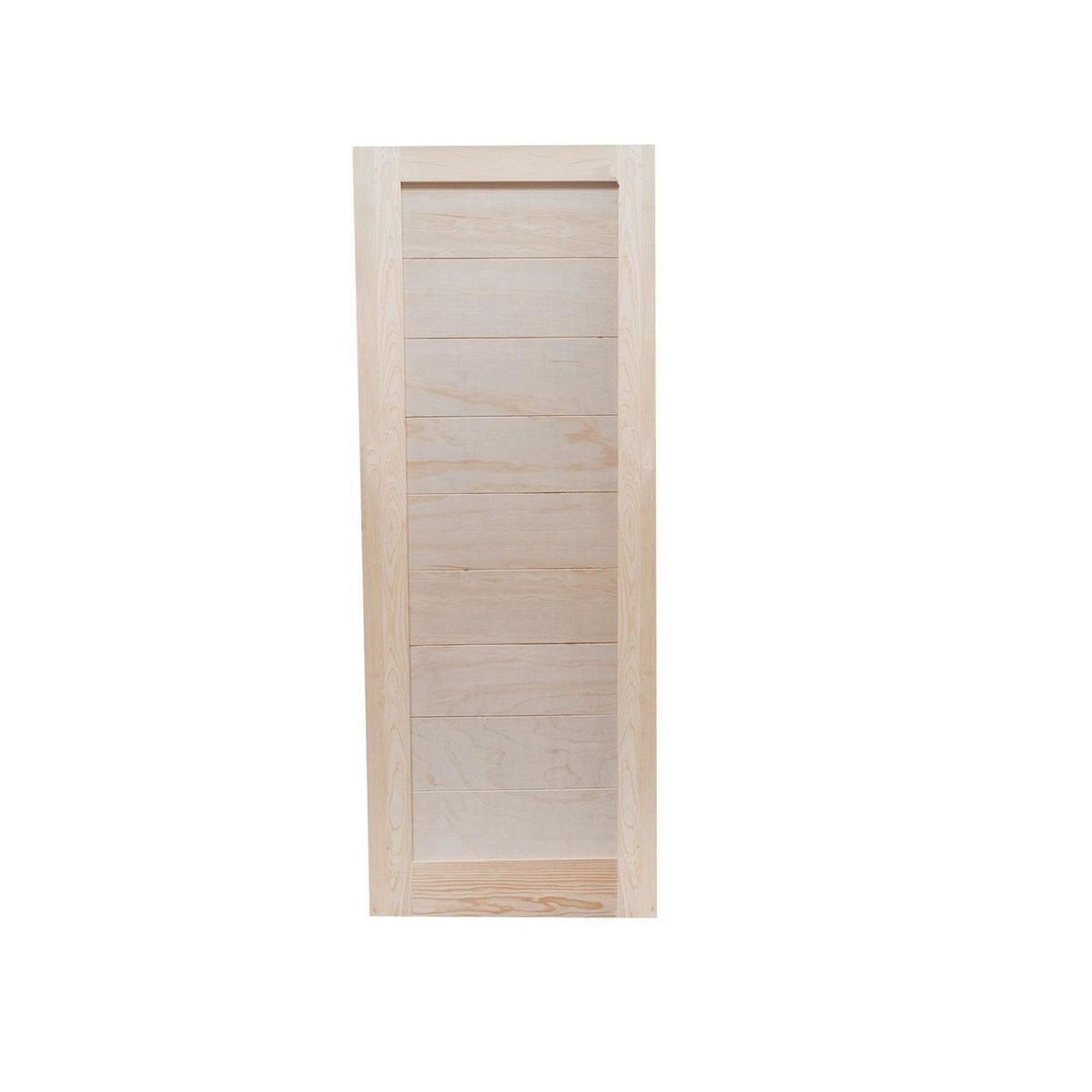 Madera Excel - Puerta de madera de Pino 1 panel de 71 x 213 cm Natural
