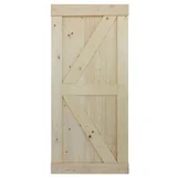 Puerta de madera Barn Door de 100 x 213 cm Natural