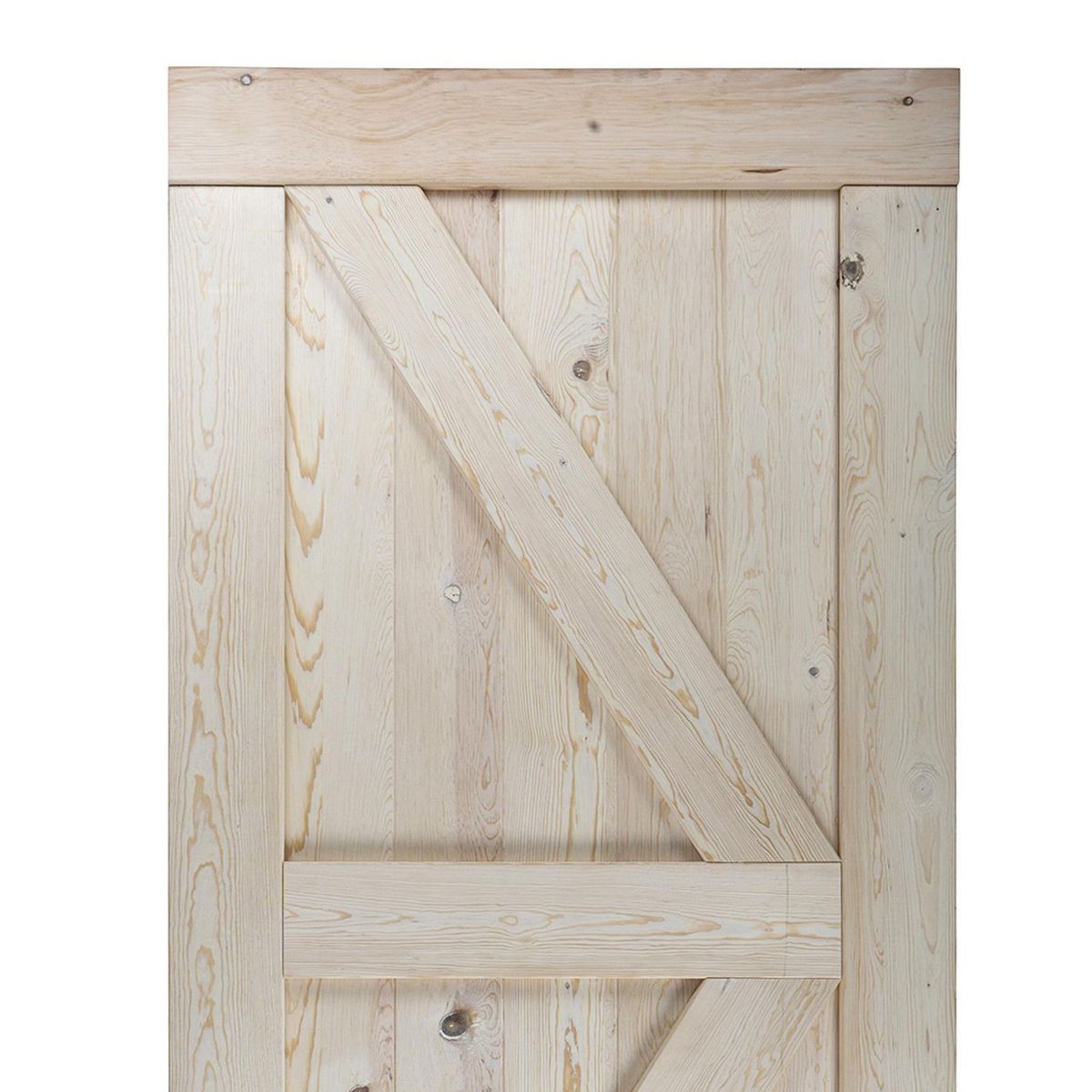 Madera Excel - Puerta de madera Barn Door de 100 x 213 cm Natural