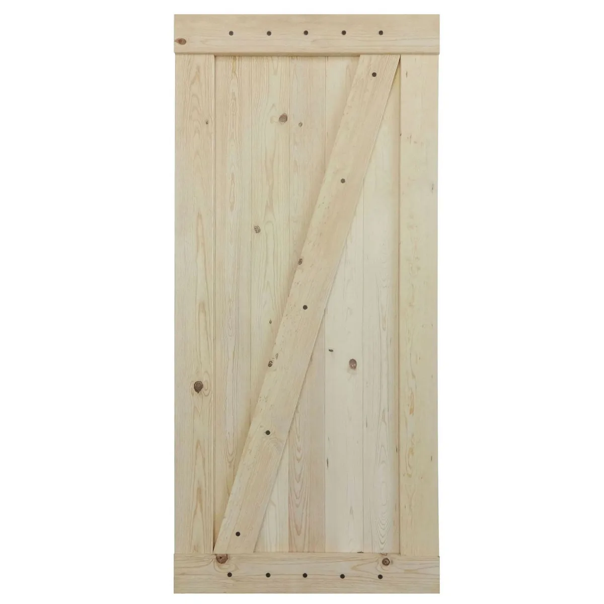 Madera Excel - Puerta de madera Barn Door Z-1 de 100 x 213 cm Natural