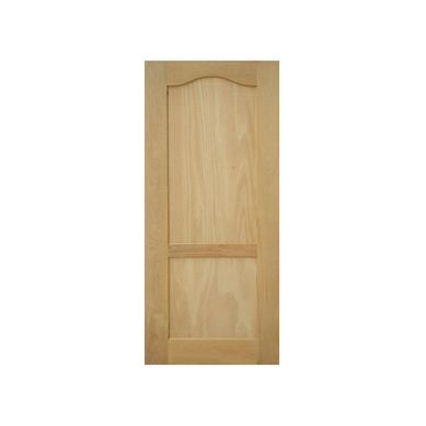 Puerta de madera de Pino 2 paneles de 81 x 213 cm Natural