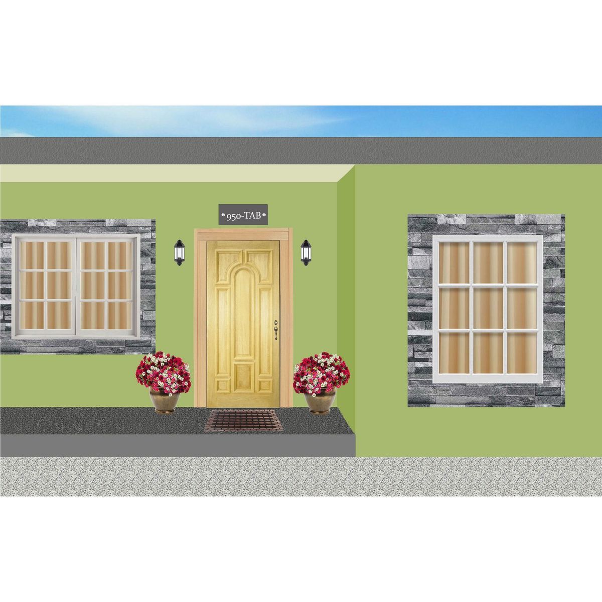 Madera Excel - Puerta de madera de Pino 950 de 86 x 213 cm Natural