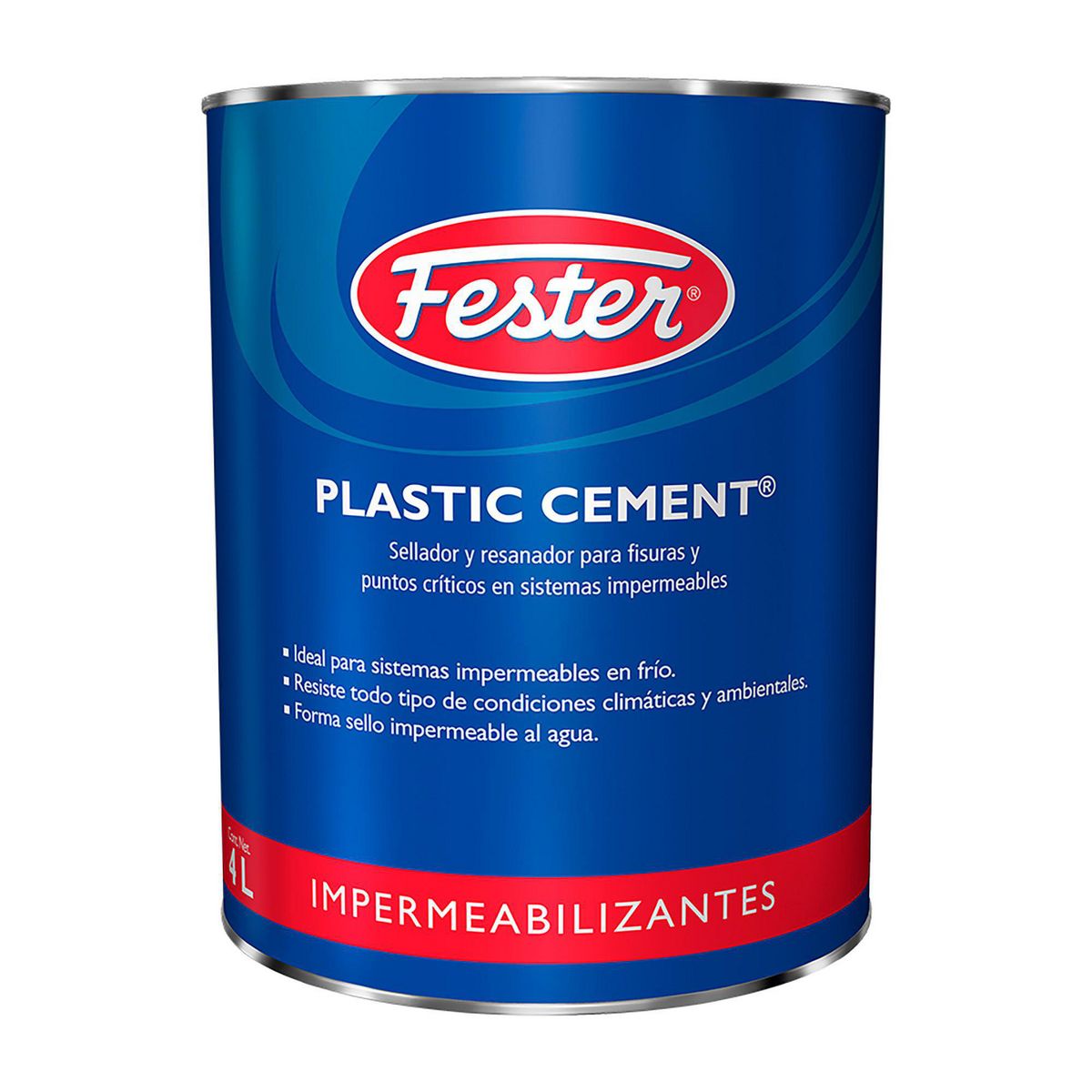 Plastic Cement 4 L (Asfaltico), marca Fester - Foto Principal
