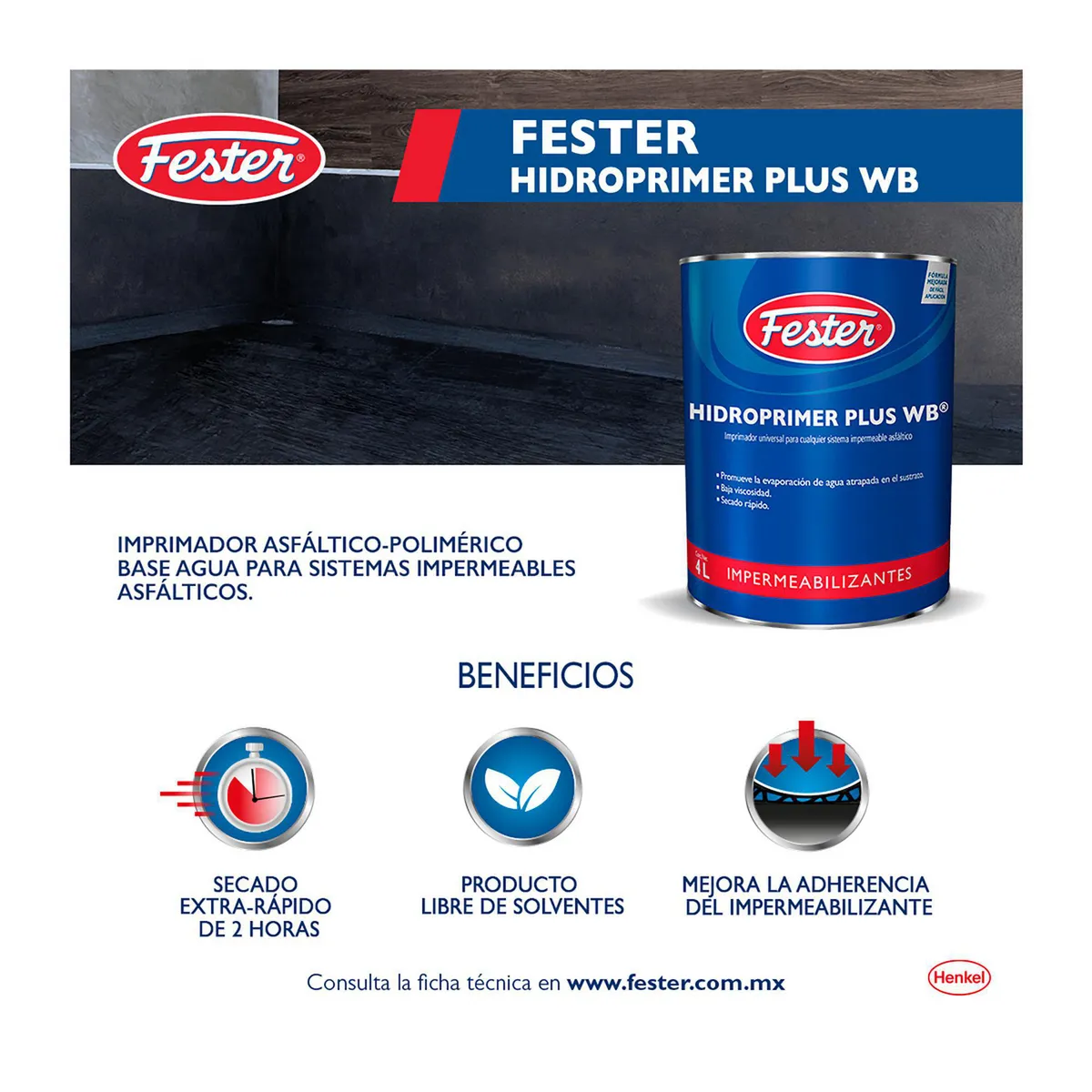 Hidroprimer 4 L, marca Fester - Foto 2