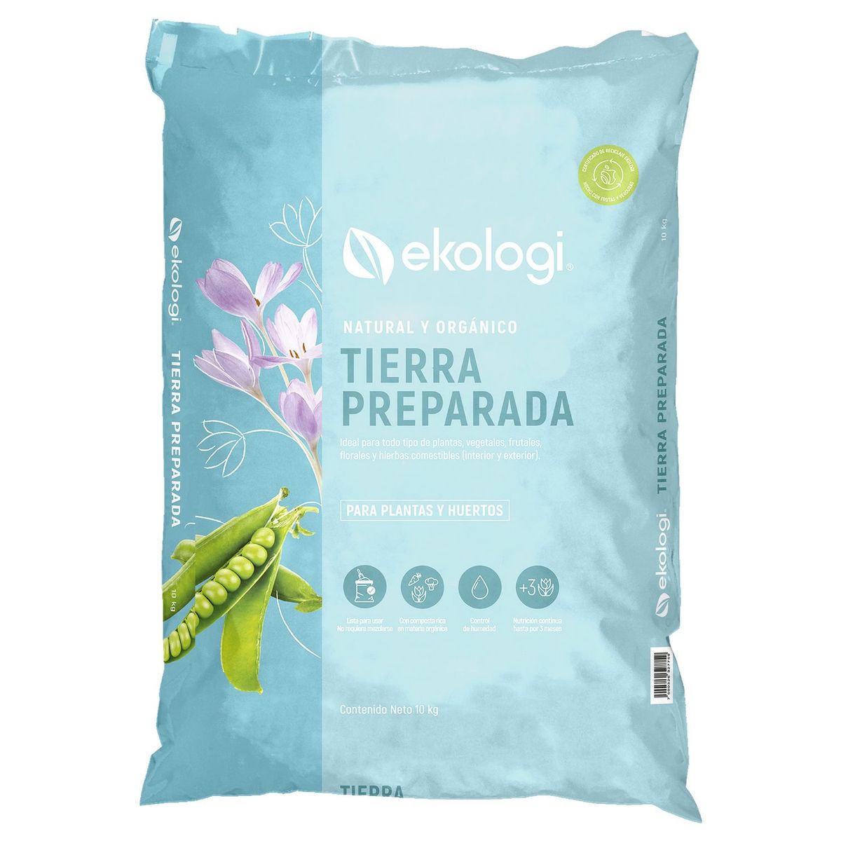 Tierra para plantas/huertos 10 kg, marca Ekologi - Foto Principal