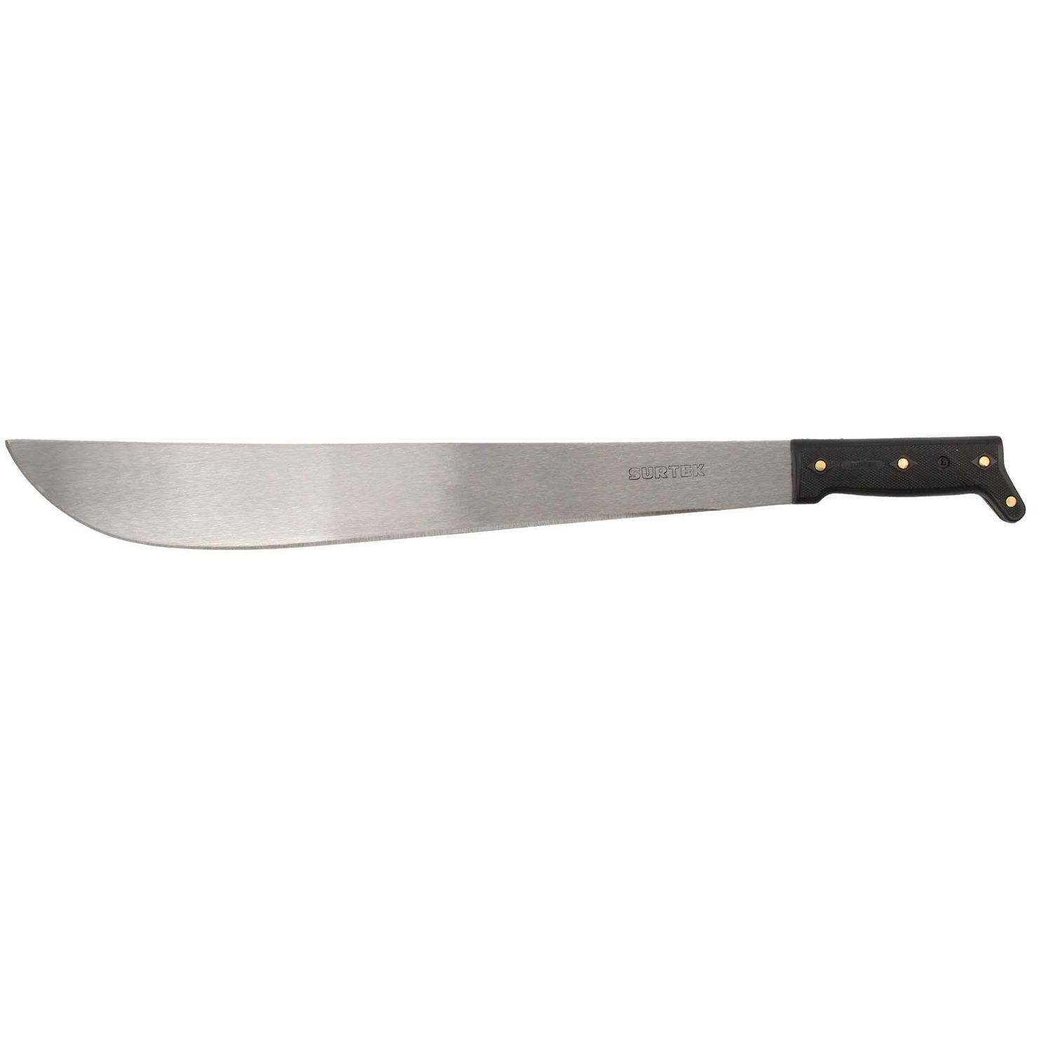 Surtek - Machete cacha negra tipo recto 18"