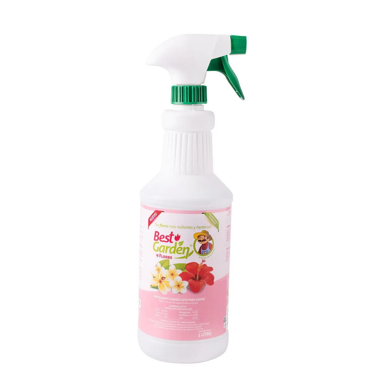 Fertilizante líquido p/flores listo p/ usarse 1 L, marca Best Garden - Foto Principal