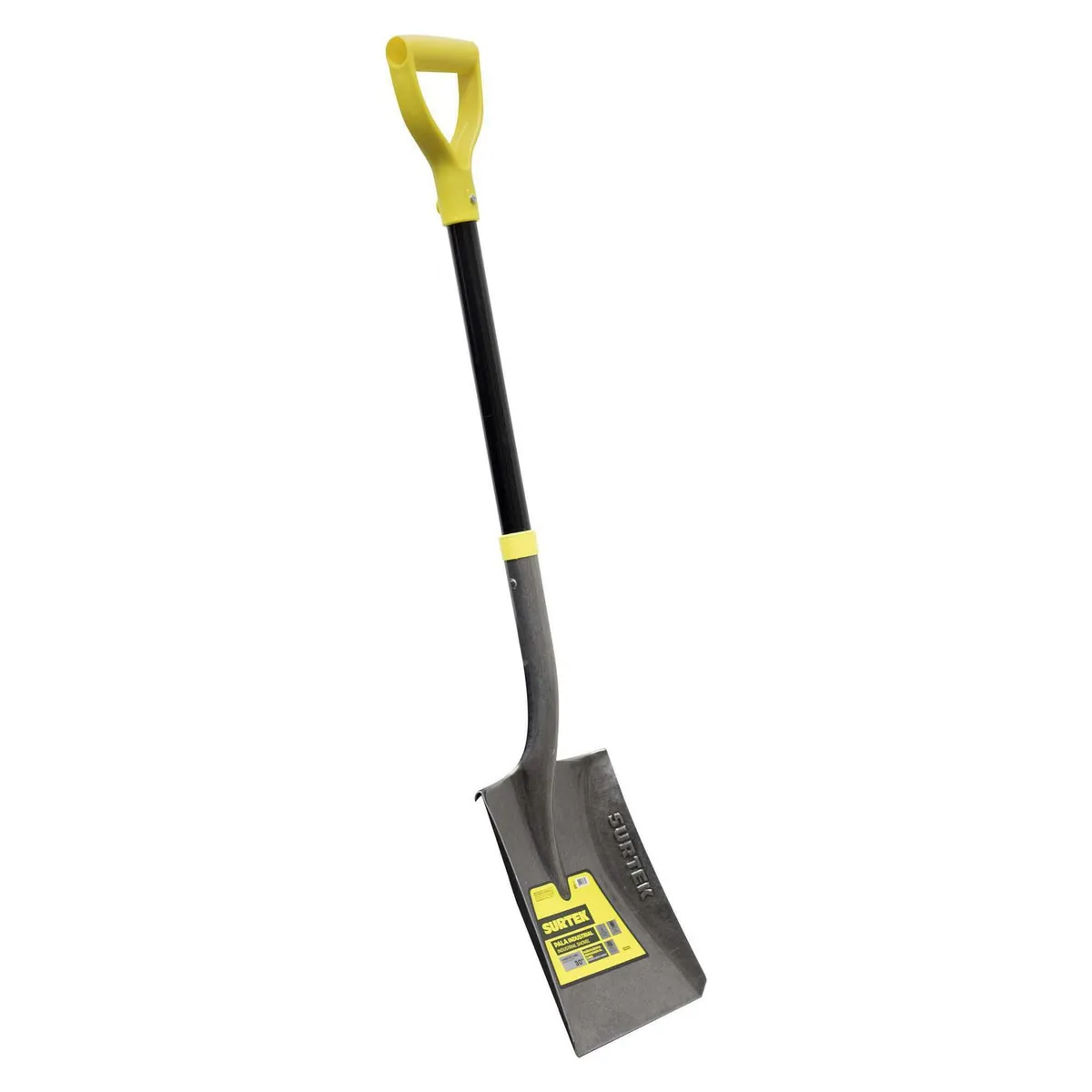 Surtek - Pala cuadrada mango fibra vidrio puño plástico