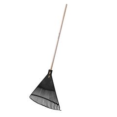 Escoba plástica negro para jardín 26 dientes