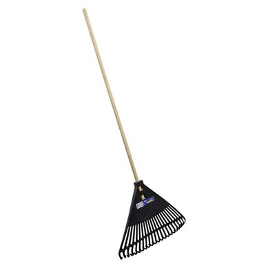 Escoba pl�stica negro para jard�n 22 dientes