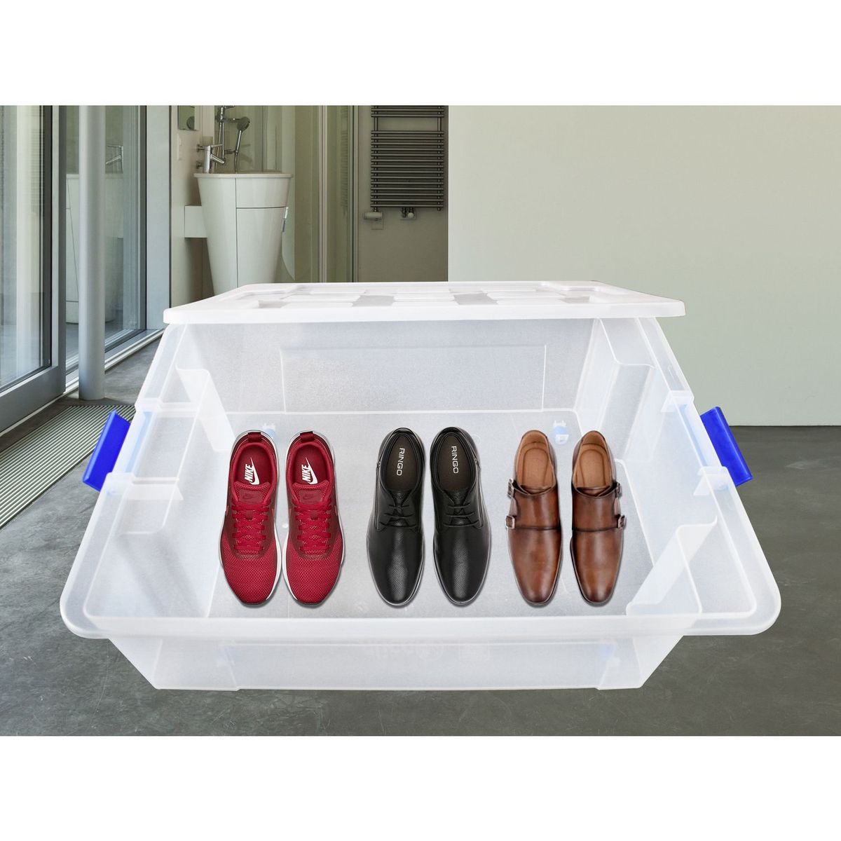 Alica - Caja multiusos Yazmín 28 lt con ruedas