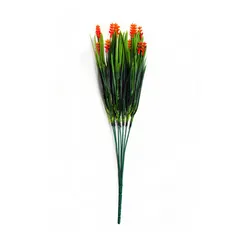 Cebollín con flores naranja