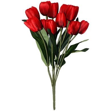 Ramo de 11 tulipanes rojo