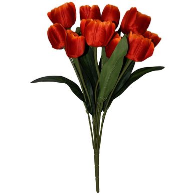 Ramo de 11 tulipanes naranja