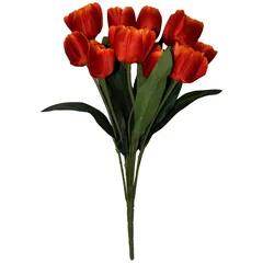 Ramo de 11 tulipanes naranja