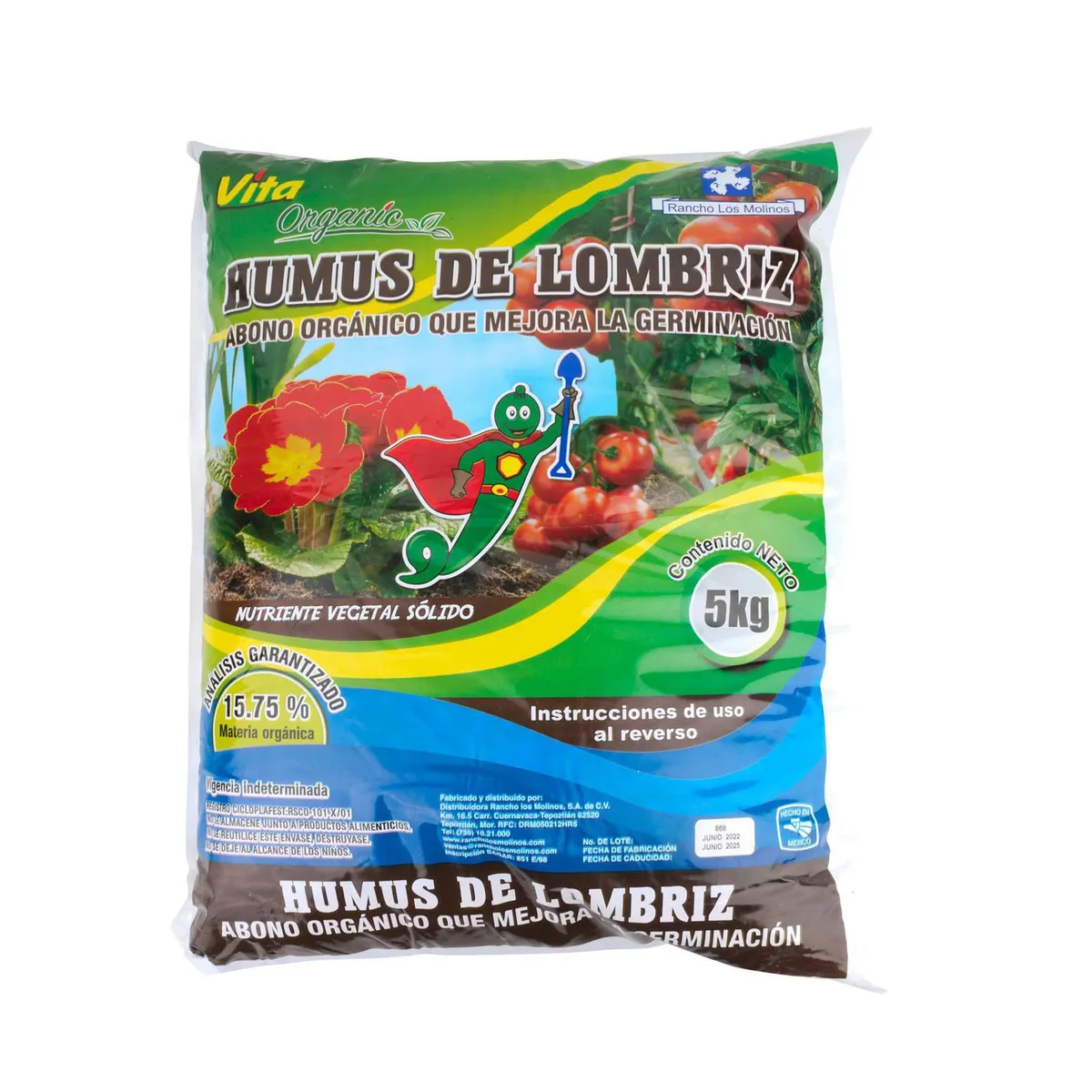 Los Molinos - Humus de lombriz 5 kg
