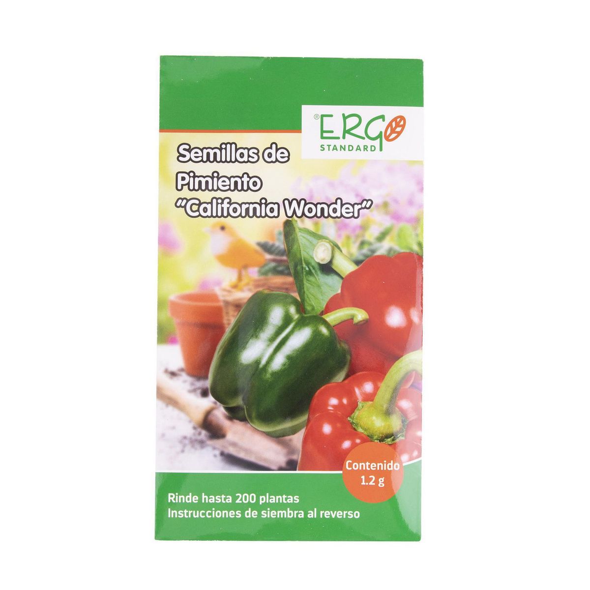 Ergo - Semillas de pimiento California Wonder
