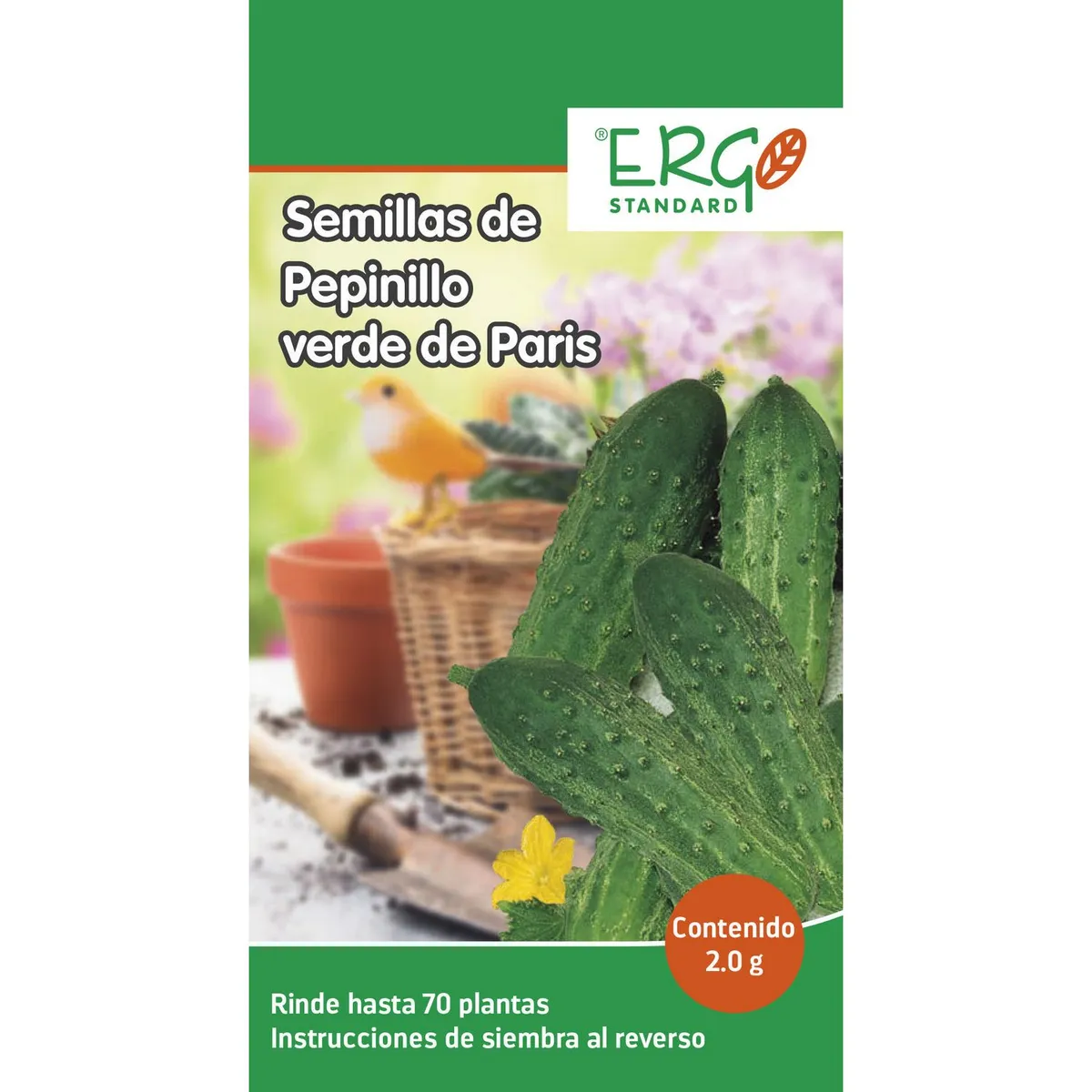 Ergo - Semillas de pepinillo verde de París
