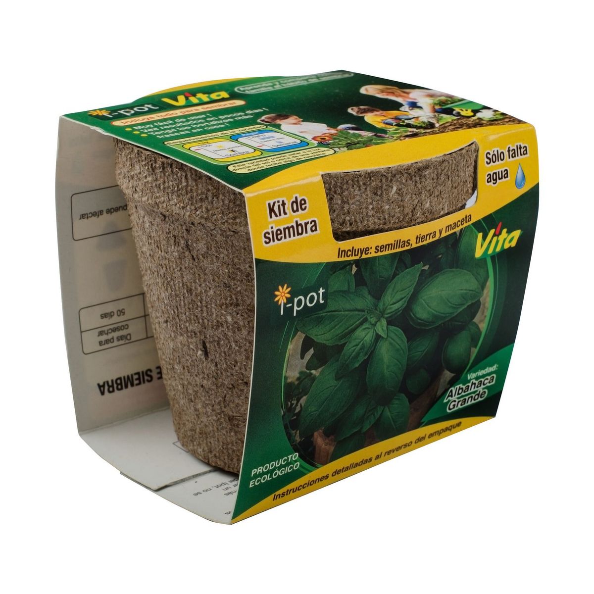 Kit de siembra i-pot albahaca, marca Ergo - Foto Principal