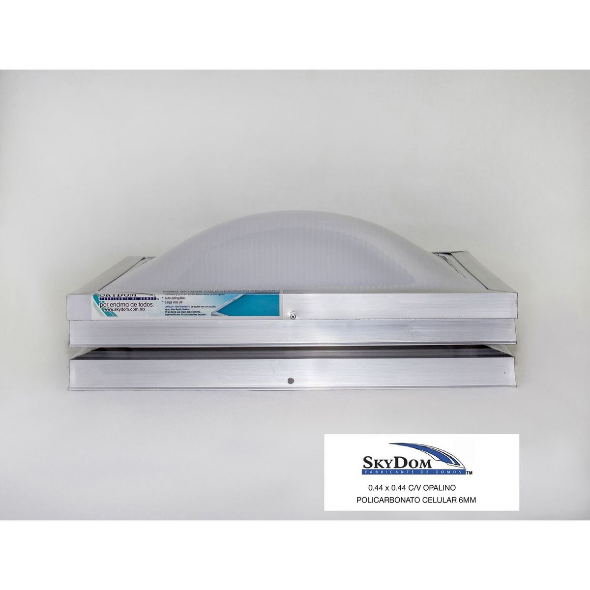 Skydom - Domo de policarbonato con ventila 44 x 44 cm