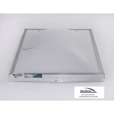 Domo de policarbonato sin ventila 60 x 90 cm