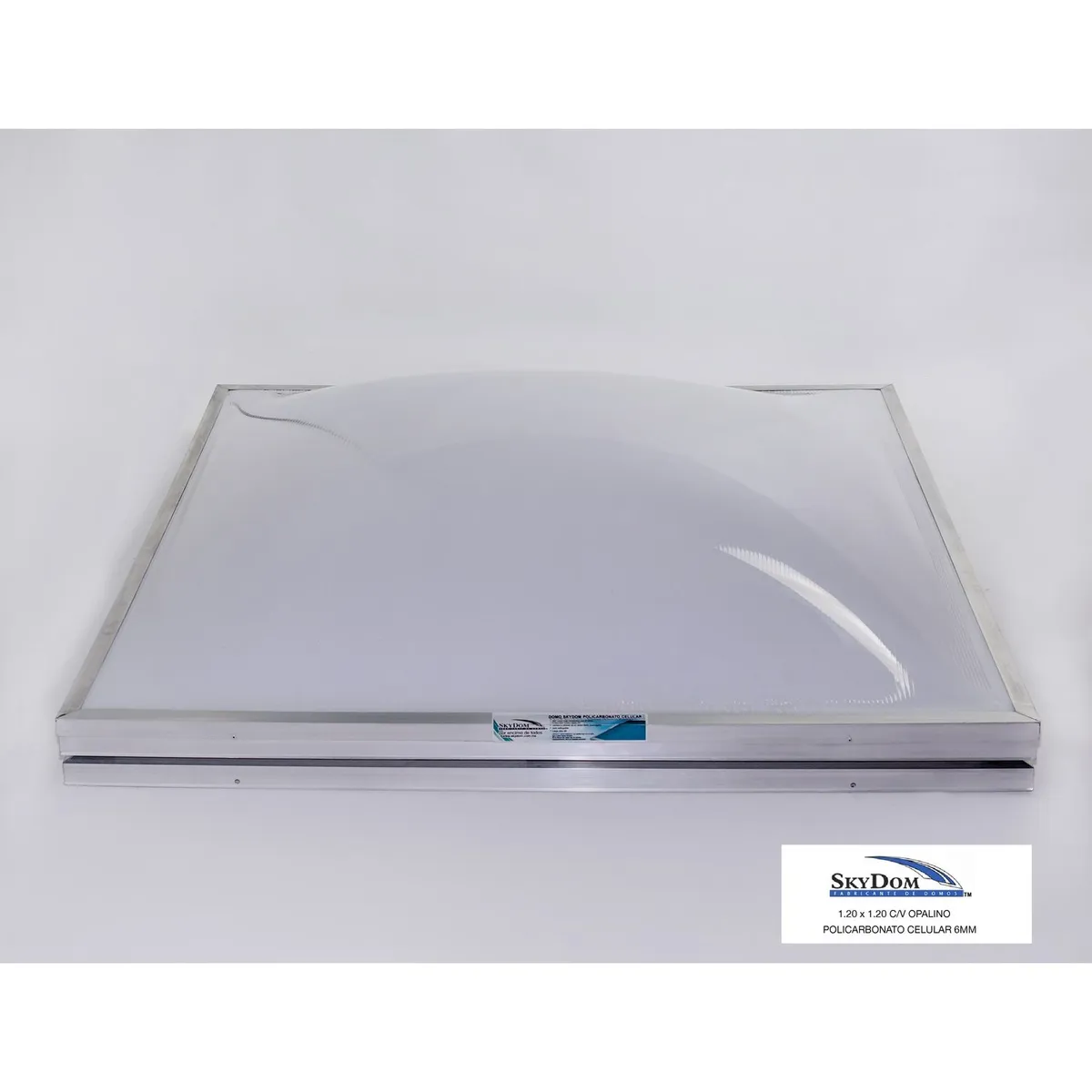 Skydom - Domo de policarbonato con ventila 120 x 120 cm