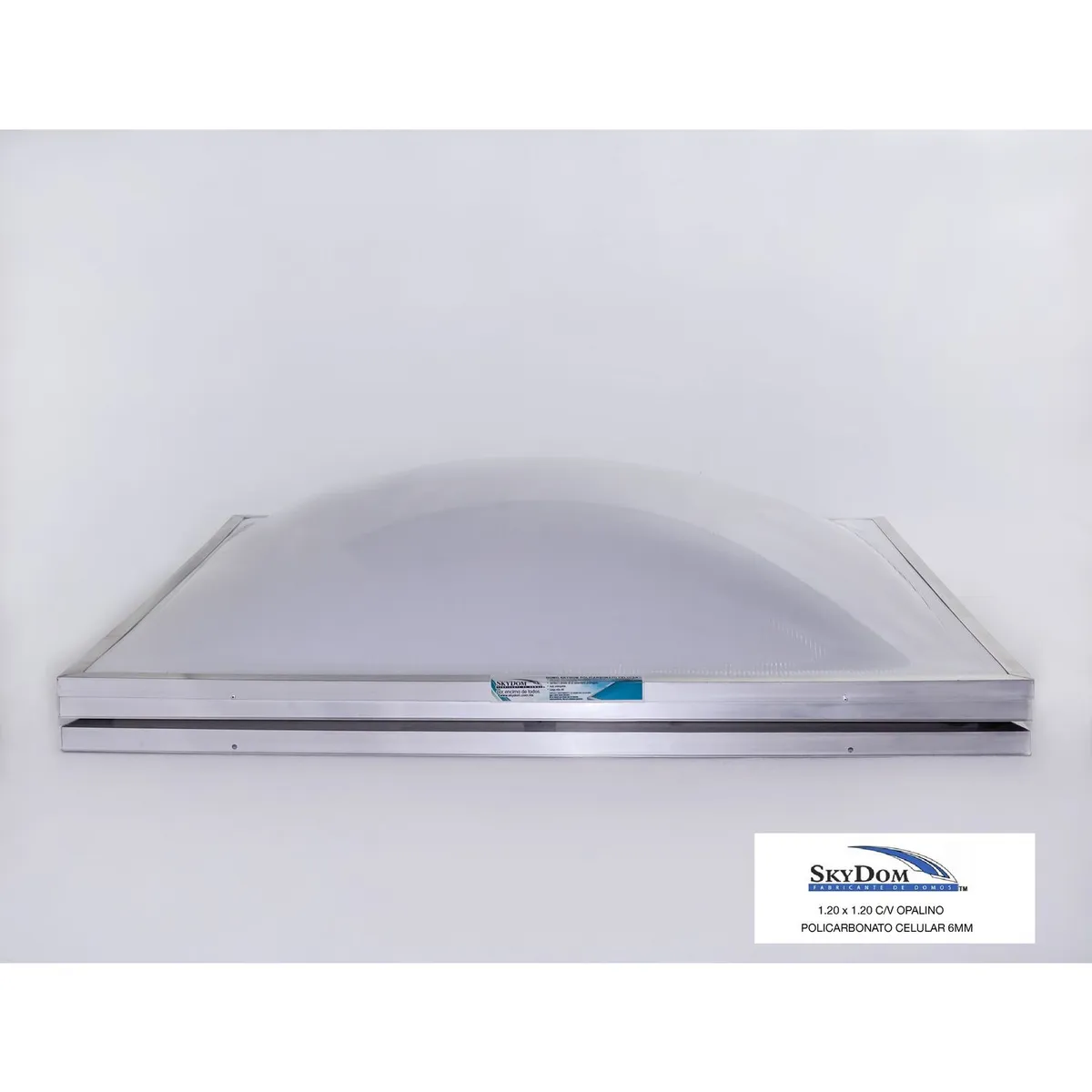 Skydom - Domo de policarbonato con ventila 120 x 120 cm