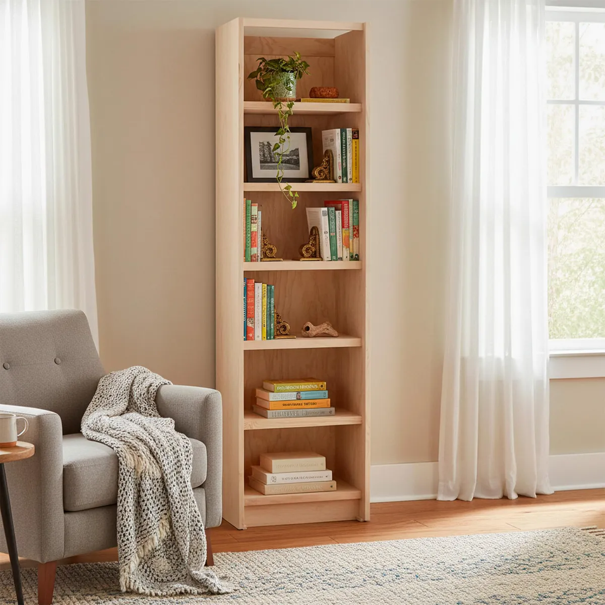 Excell - Entrepaño de Madera para Clóset con 6 Repisas