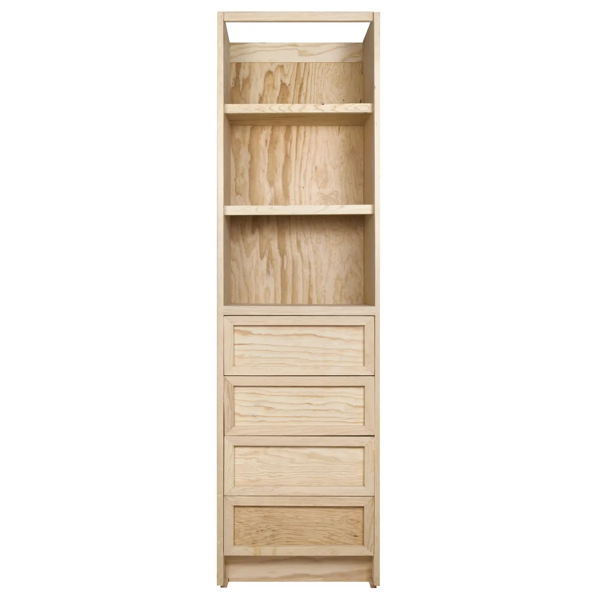 Excell - Cajonera con 4 compartimentos Natural