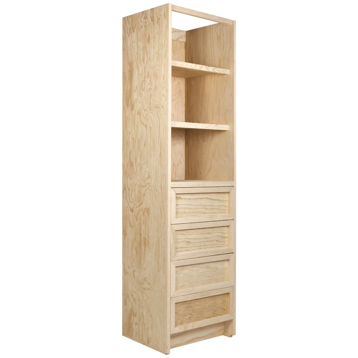 Excell - Cajonera con 4 compartimentos Natural