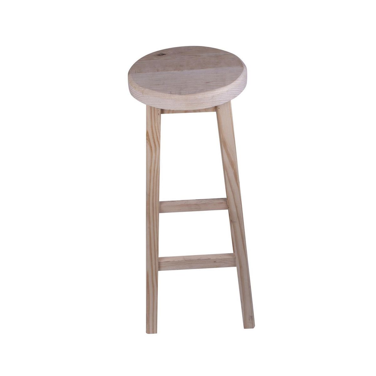 Excell - Banco redondo de madera natural