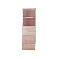 Cajonera con riel 5 cajones 188 cm natural