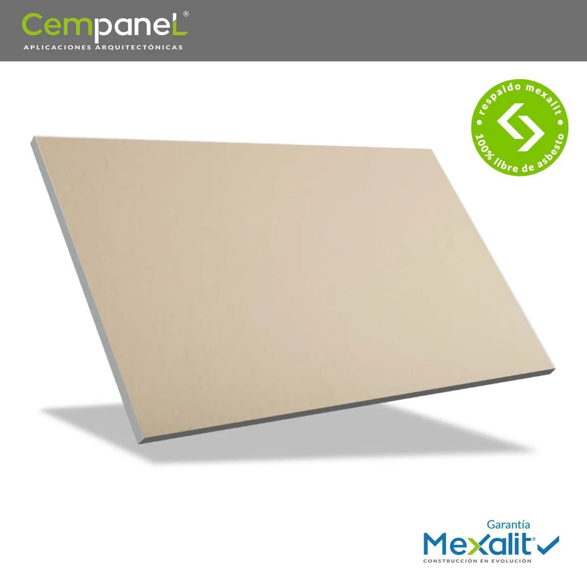 Mexalit - Cempanel liso 8 mm 1.22 x 2.44 m