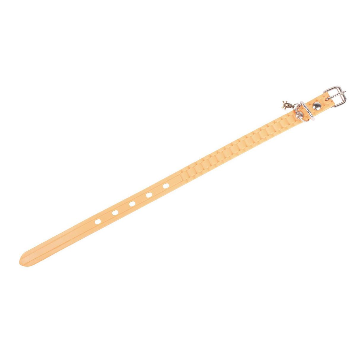 Correa de caucho hipoalergénica chica naranja, marca King Pet - Foto 2