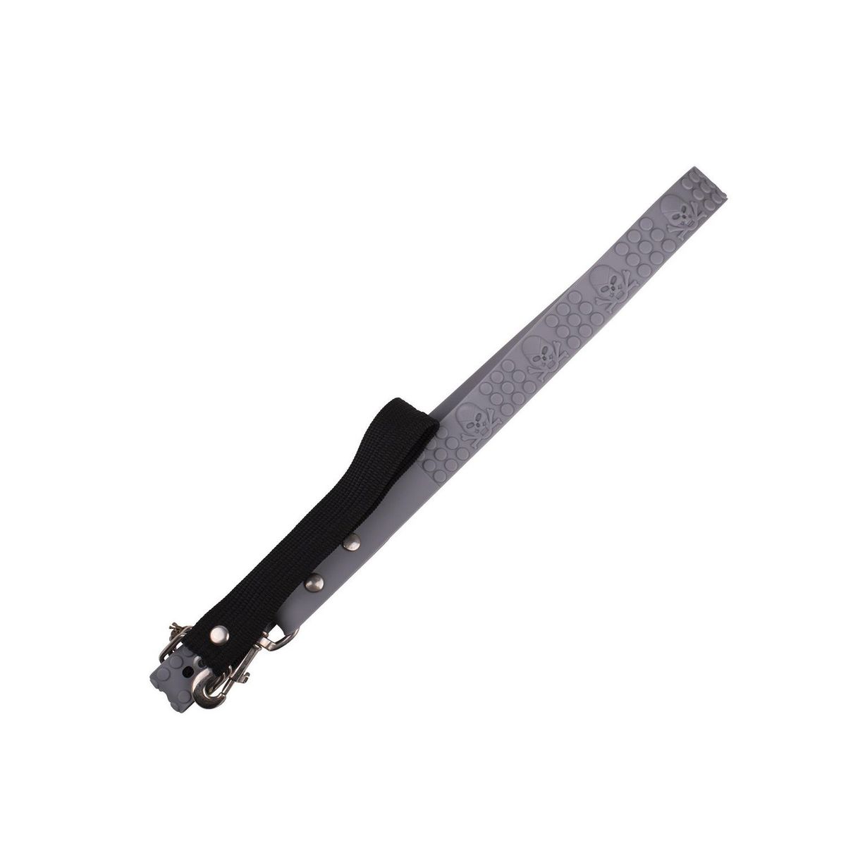 King Pet - Correa de caucho hipoalergénica mediano gris