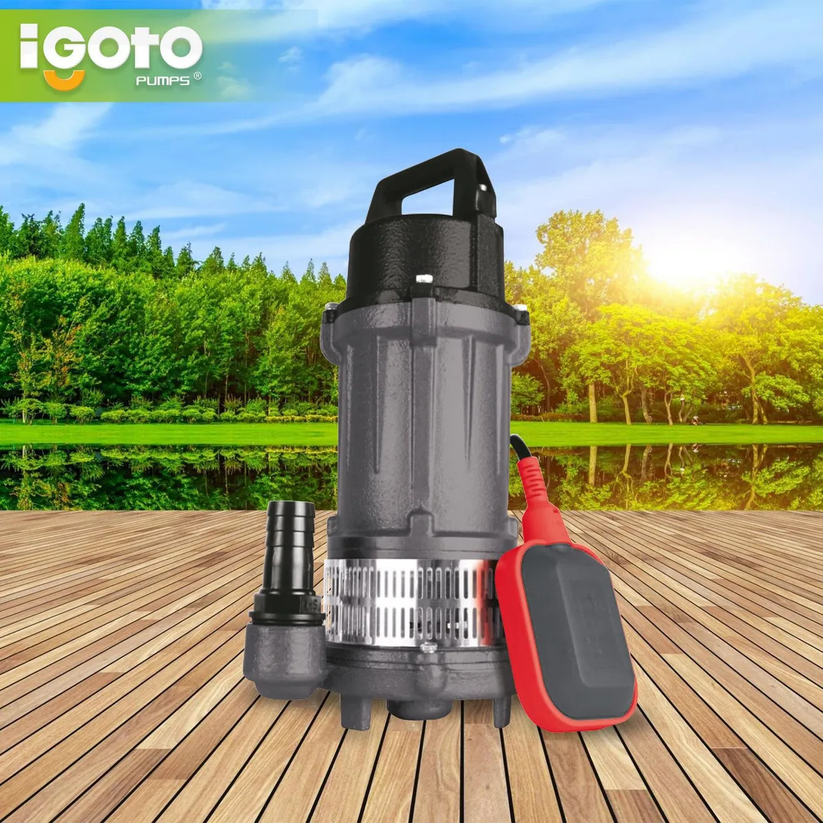 Igoto - Bomba Sumergible Eléctrica 1 HP 115 l/min