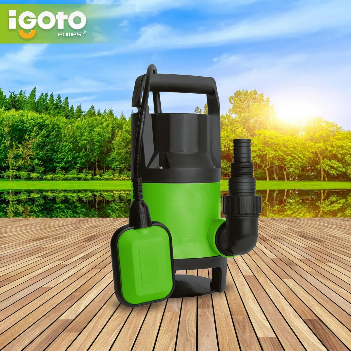 Bomba Sumergible Eléctrica 1 HP 208 l/min, marca Igoto - Foto 2