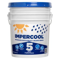 Impermeabilizante Fibratado Impercool - 5 Años de 19 litros - Blanco